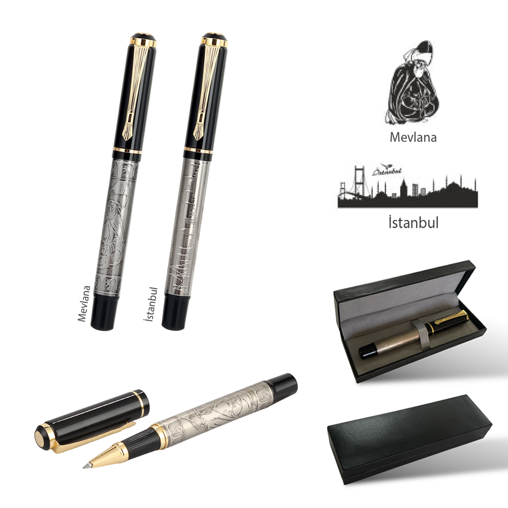 Tekli Kabartma Roller Kalem Seti 